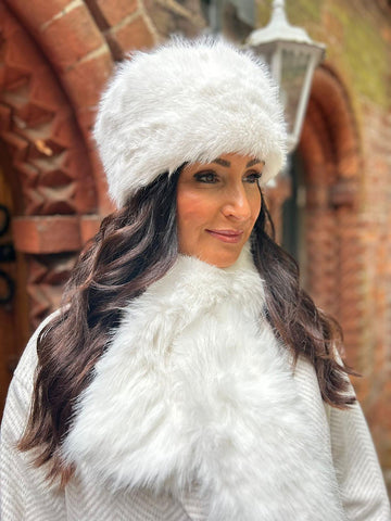 Winter White Faux Fur Hat Tillett s