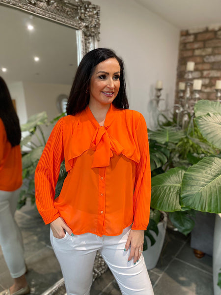 Orange blouse cheap
