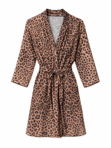 leopard print short dressing gown Charmingly Yours Leopard Mini Dress - Brown and Black, Small | Hazel and Olive
