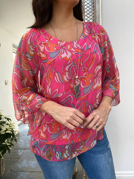 Floaty chiffon tops outlet