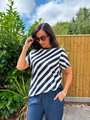 Navy Striped Top Astrid