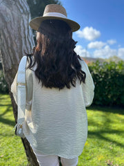Gold Tie Front Blouse Brinley