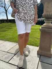 White Relaxed Summer Shorts