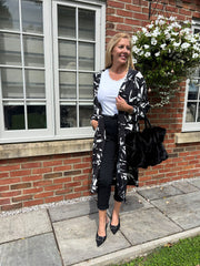 Monochrome Longline Hooded Shirt Brooklyn