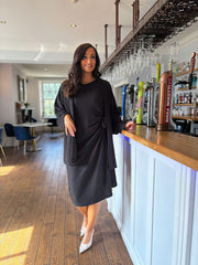 Black Textured Corrina Jacket