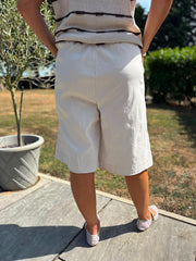 Stone Drawstring Culottes Anya