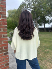 Lemon V-Neck Reverse Seam Knit Diana