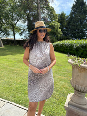 Mocha Ombre Leopard Dress Tiana