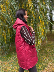 Red Quilted Gilet Bella