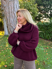 Wine Scarf Knit Aspen
