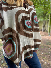 Stone Tie Dye Print Blouse Katherine