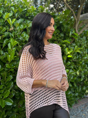 Rose Asymmetric Loose Knit Melody