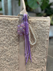 Lilac Pearl key chain
