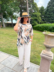 Stone Leaf Sketch Top Maggie