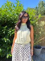 Lemon Halter Neck Top Bethany