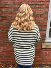Green Stripe Long Sleeve Top Yasmin
