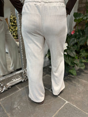 Stone Chenille Textured Trousers Mia