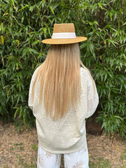 Stone Pointelle Open Knit Kyra
