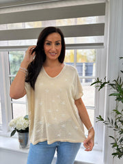 Gold Star Shimmer Top Sadie