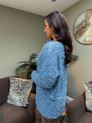 Blue Eyelash Knit Skye
