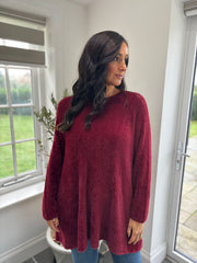 Wine Super Soft Knit Luna