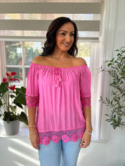 Lipstick Bardot Tassel Top Adeline