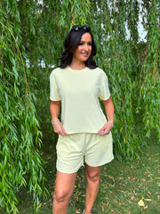 Lemon Soft Towelling Set Adriana