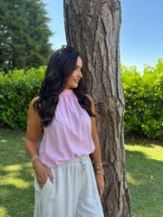 Pink Halter Neck Top Bethany