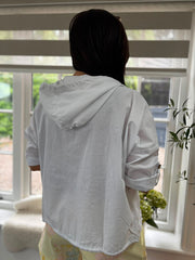 White Applique Zip Jacket Britney