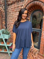 Navy Basic Tee Shirley