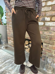 Chocolate Wide Leg Jogger Alice