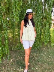 Lemon Polka Dot Halter Neck Top Judy