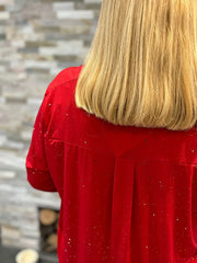 Red Sparkle Tunic Gloria
