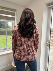 Rose Paisley Super Soft Roll Neck