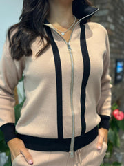 Camel Striped Tracksuit Macie