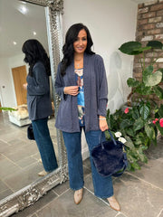 Denim Scenic Layered Cardi Zoe
