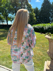 Lilac Watercolour Pattern Blouse Jeanette