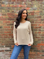 Stone Striped Super Soft Round Neck