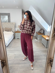 Wine Check Zip Jacket Remi