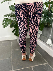 Rose Tiger Print Leggings