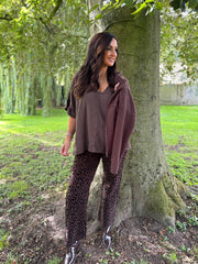 Chocolate Bubble Cotton Top Kimberly