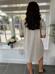 Stone Contrast Side Panel Dress Venus