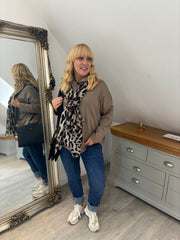 Mocha Hooded Sweat Top Ada