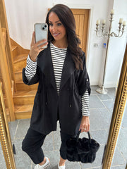 Black Tie Waist Jacket Charlotte