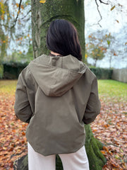 Khaki Lightweight Hooded Jacket Lottie