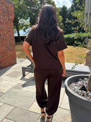 Chocolate Stripe Leisure Set Billie