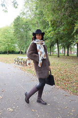 Chocolate Faux Fur Coat