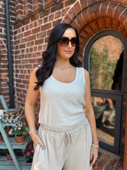 Stone Sequin Vest Top Rebecca