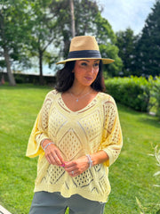 Lemon Diamond Knit Matilda