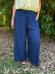 Navy Riley Trousers